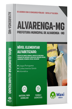 Apostila Apostila Prefeitura de Alvarenga - MG - 2024