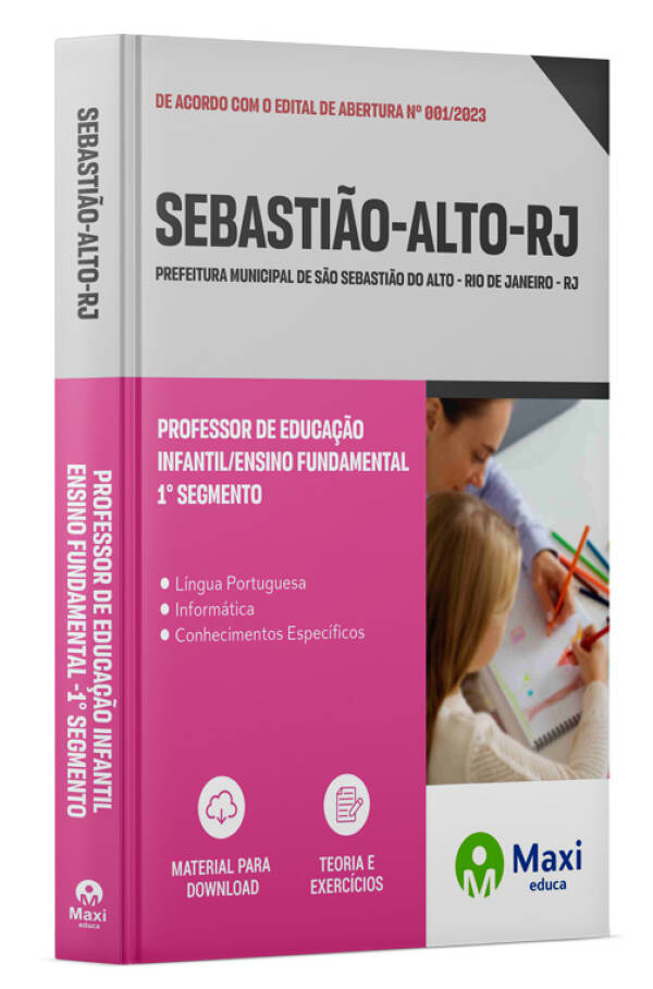 - Apostila Prefeitura de São Sebastião do Alto - RJ - 2023 Professor de Educação Infantil/Ensino Fundamental -1° segmento