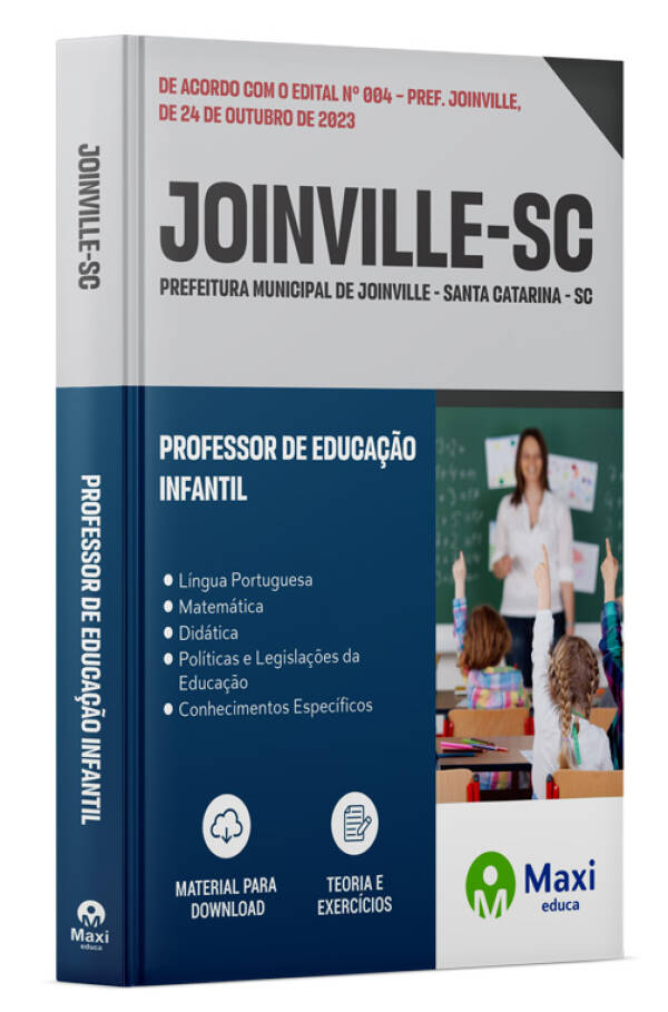 - Apostila Joinville SC 2023 Professor – Educação Infantil