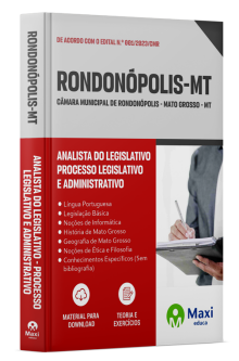 Apostila Câmara de Rondonópolis - MT - 2024