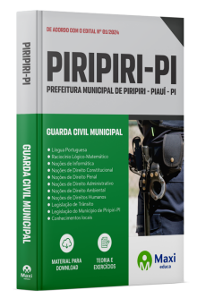 Apostila Prefeitura de Piripiri - PI - 2024