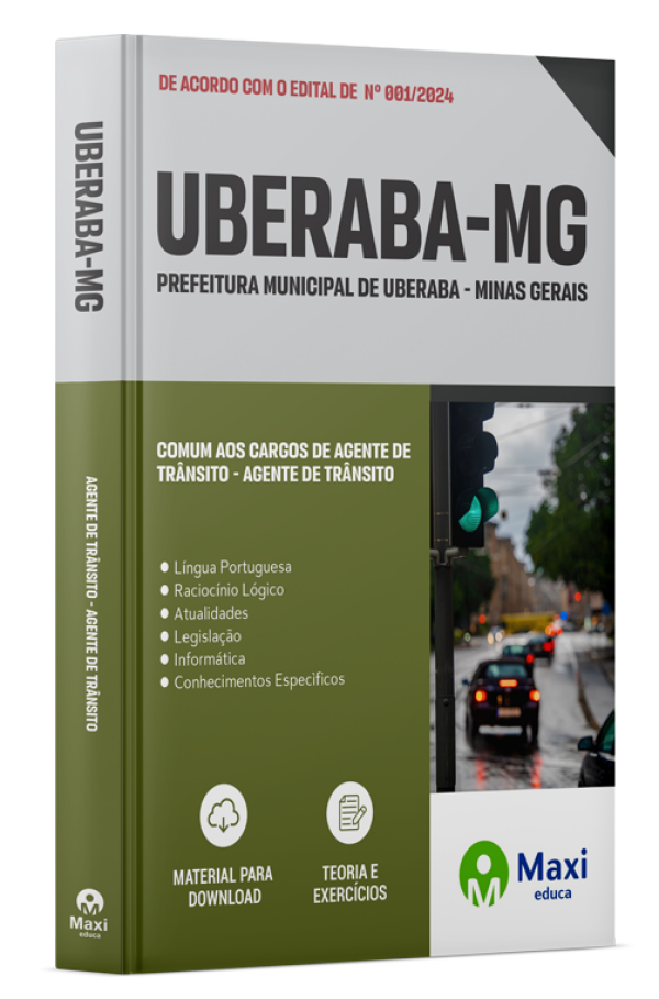 - Apostila Prefeitura de Uberaba – MG 2024 AGENTE DE TRÂNSITO - Agente de Trânsito