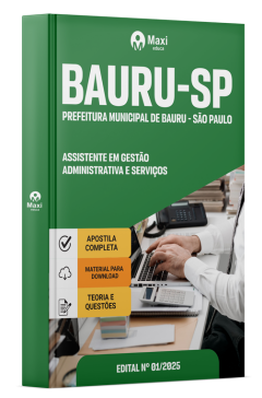 Apostila Prefeitura de Bauru-SP 2025