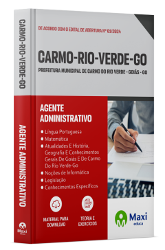 Apostila Prefeitura de Carmo do Rio Verde - GO - 2024