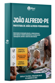 Apostila Prefeitura de João Alfredo - PE 2025