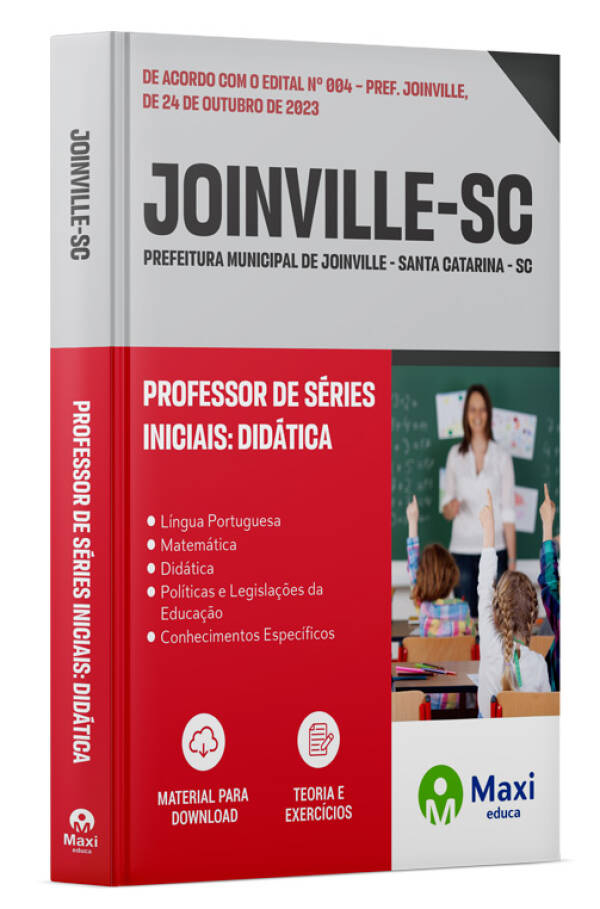 - Apostila Joinville SC 2023 Professor de Séries Iniciais: Didática