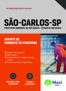 Apostila Prefeitura de São Carlos - SP 2022