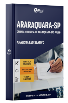 Apostila Câmara de  Araraquara-SP 2024