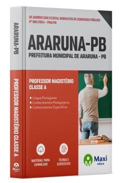 Apostila Prefeitura de Araruna - PB - 2024