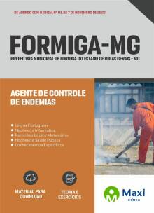 Apostila Prefeitura de Formiga-MG 2022