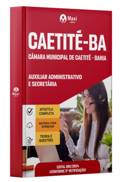 Apostila Câmara de Caetité-BA 2025