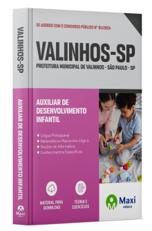 Apostila Prefeitura de Valinhos - SP - 2024