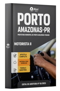 Apostila Prefeitura Porto Amazonas-PR 2024