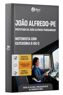 Apostila Prefeitura de João Alfredo - PE 2025