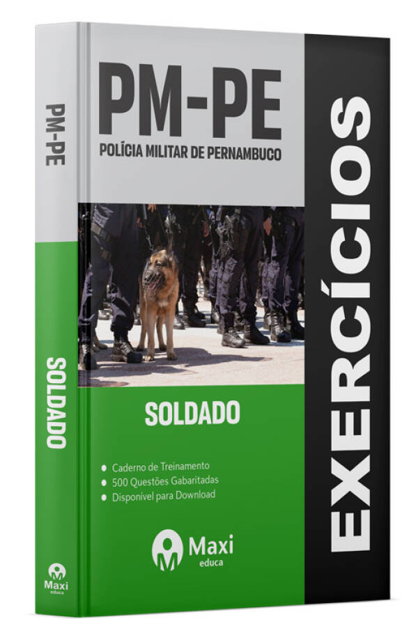 - Caderno de Questões PM-PE - 2023 500 questões gabaritadas - Praticando - Soldado