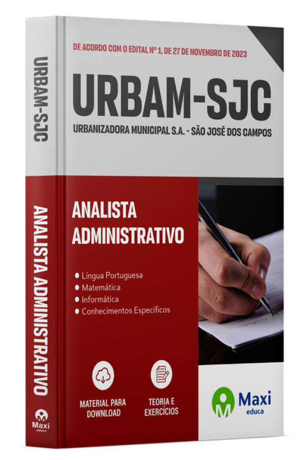 - Apostila URBAM-SJC - 2023 Analista Administrativo